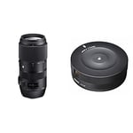 Sigma 729954 100-400 mm F5-6.3 DG OS C Canon Fitting HSM Lens - Black & 878101 USB Dock Mount for Canon Lens-Black