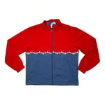 adidas Tracksuit Jacket Originals Adicolor Sliced Trefoil Track Top in Blue Red