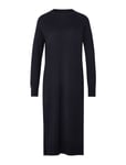 Lexington Clothing Ivana Cotton/Cashmere Blend Knitted Dress Marinblå