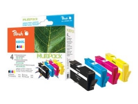 Peach - 4-pack - svart, gul, cyan, magenta - kompatibel - bläckpatron (alternativ för: HP 364XL) - för HP Deskjet 35XX Photosmart 55XX, 55XX B111, 65XX, 7510 C311, 7520, Wireless B110