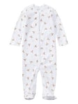 Ralph Lauren Baby Girls Classic Bear Print All In One - White, White, Size 9 Months