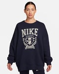 Nike Sportswear Ekstra stor sweatshirt med rund hals i fleece til dame