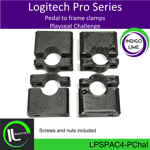 Playseat Challenge Logitech Pro Series Pedal to Frame clamps.