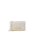 Moschino Love WoMens Shoulder Bag with Zip Fastening in Beige Pu - One Size
