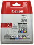 Genuine PGi-570 XL Black CLi-571 Colours Ink Cartridges For Canon Printers Lot