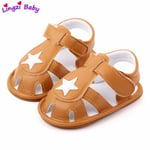 Summer Baby Boy Baotou Soft-soled Non-slip Toddler Sandals Gold 9-12months