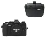 Kamkorda Camera Bag + Olympus OM-D E-M5 Mark III Mirrorless Micro Four Thirds Digital Camera (Body Black), TruePic VIII Image Processor, 3.0" 1.04m-Dot Vari-Angle Touchscreen + 2 Year Warranty