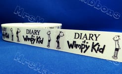 Diary Of A Wimpy Kid Greg Heffley Satin Cake/craft/hair Ribbon Mrsmario's