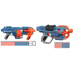 Nerf Elite 2.0 Shockwave RD-15 Dart Blaster, 30 Nerf Elite Darts, 15-Dart Rotating Drum, Kids Outdoor Toys & Elite 2.0 Commander RD-6 Dart Blaster, 36 Elite Darts, 18-Dart Clip, Outdoor Toys for Kids