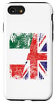 Coque pour iPhone SE (2020) / 7 / 8 Drapeaux du Royaume-Uni Italie | Demi racines britanniques italiennes