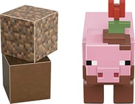 Minecraft Mattel Figurine articulée avec Cubes en Papier à Construire (GTP22)