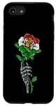 Coque pour iPhone SE (2020) / 7 / 8 Rose kurde avec squelette « I Love Kurdistan » avec racines du drapeau
