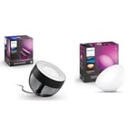 Philips Hue White & Color Ambiance, lampe Iris, compatible Bluetooth, Noir, fonctionne avec Alexa & Go Lampe portable connectée White and Color Compatible Bluetooth, fonctionne avec Alexa