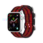 Natoarmband Apple Watch Ultra 2 49mm svart/röd