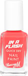 Barry M in a Flash Quick Dry Nail Paint, Shade Red Rocket, Quick Dry Nail Polish