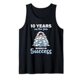 10 Years on the Job Buried in Success 10th Work Anniversary Tank Top