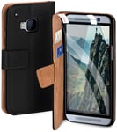 MoEx Premium 360° Protection Set compatible with HTC One M9 | Phone full security [Case + Foil] Cover both sides with smartphone case and film, Black