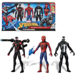 MARVEL Spider-Man Titan Hero Series, with Blast Gear Venom & Miles Morales