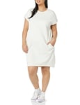 Goodthreads Women's Heritage Fleece Short-Sleeve Cocoon Dress with Pockets, Ivory, S