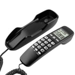 Mini Landline Phone, Home Telephone, LCD Displa Erasing Function Call Back Function for Home Office(black)