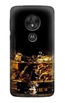 Ice Whiskey Whisky Glass Case Cover For Motorola Moto G7 Power