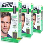 JUST FOR MEN Original Formula Hair Dye  Medium Brown Hair Dye – H35 3 x pack
