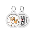 WAUDOG Smart ID Bricka för Hund & Katt, Corgi (Cirkel)