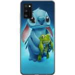 Samsung Galaxy A41 Genomskinligt Skal Stitch och grodan