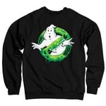 Hybris Ghostbusters Slime Logo Sweatshirt (Black,XXL)