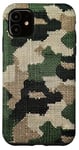 iPhone 11 Cross Stitch Style Camouflage Pattern Case