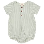 Copenhagen Colors GOTS Bäckebölja Romper Green Cream Stripe | Grön | 62 cm