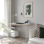 IKEA IKEA LAGKAPTEN / SPÄND skrivbord, vit/antracit, 120x60 cm, cm 120x60 cm