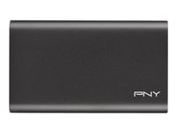 PNY ELITE - SSD - 480 Go - externe (portable) - USB 3.0 - noir