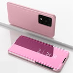 View Window Flip-Fodral till Samsung Galaxy S20 Ultra - Rosa