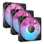 CORSAIR RX RGB 120mm Black Case Fan iCUE LINK RX120 RGB Fan Tripe Pack With Hub