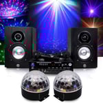 Pack Karaoké - MY DEEJAY - MyKaraoké 150W - 2 Micros - Bluetooth - Lumières LED RVB