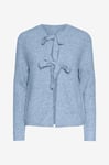 pieces - Cardigan pcSilly LS Reversible Tie Knit - Blå