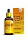 Vitamin D3 & K2 Drops 2000 Vegetarian Drops per Bottle