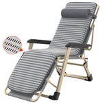 AKSHOME Outdoor Reclining Zero Gravity Chair Sun Lounger Garden Chairs Folding Deck Chair Recliner Zero Gravity Lounger Chair Reclining Sun Chair For Beach Camping With Removable Cushion Gray