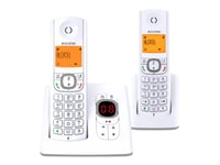 Alcatel Classic F530 Voice Duo - Téléphone sans fil - système de répondeur avec ID d'appelant - DECT - gris + combiné supplémentaire