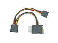 Efb Elektronik K5347.015, 0,15 M, Sata 15-Kontakt, 2 X Sata 15-Polig + Molex (4-Polig), Hankontakt, Honkontakt, Rak