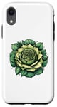 Coque pour iPhone XR Rose Vert Tournesol Été Soleil Fleurs Floral