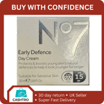 No7 Early Defence Protects & Boosts Young Skin's Day Cream 50ml (Brand New)