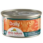 Økonomipakke Almo Nature Daily Menu 24 x 85 g - Mousse med tunfisk og kylling