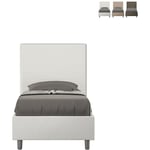 Focus S chambre d'enfant moderne lit simple 80x190 tête de lit container Blanc - Modèle standard