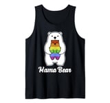 Mama Bear Rainbow Pride Gay Flag LGBT Mom Ally Women Gift Tank Top