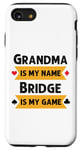 Coque pour iPhone SE (2020) / 7 / 8 Je m'appelle Funny Grandma, Bridge est mon jeu de Bridge.