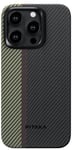 Pitaka MagEZ 4 600D etui (iPhone 15 Pro) - Sort/grå (twill)