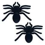 Läskig spindel med mjukt yttertyg, 16,5x10 cm, 2st
