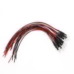 10 st DC 24V 18cm 5mm förkopplade LED-lampor som avger dioder Ed